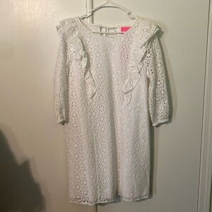 White sand dollar print Lilly Pulitzer dress. NWT